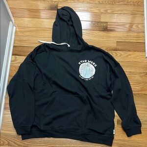 Star Wars Yoda Dark Gray Hoodie for Men I’m here for the baby Large New